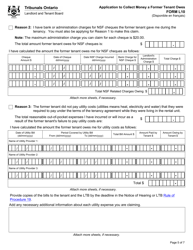 Form L10 Application to Collect Money a Former Tenant Owes - Ontario, Canada, Page 8