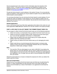Instructions for Form L10 Application to Collect Money a Former Tenant Owes - Ontario, Canada, Page 5