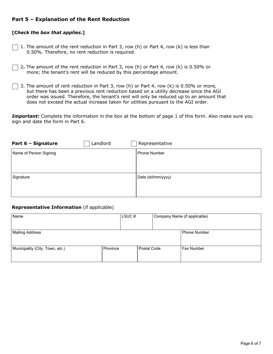 Information From Your Landlord About Utility Costs (One or More Utilities Are No Longer Provided in the Residential Complex) - Ontario, Canada, Page 6