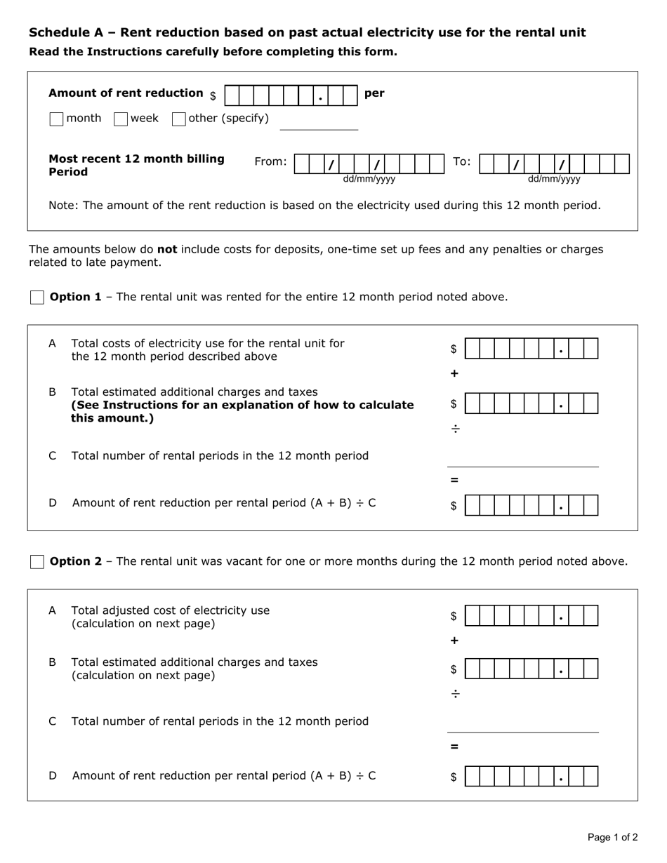 Tenant Agreement to Pay Directly for Electricity Costs - Ontario, Canada, Page 3