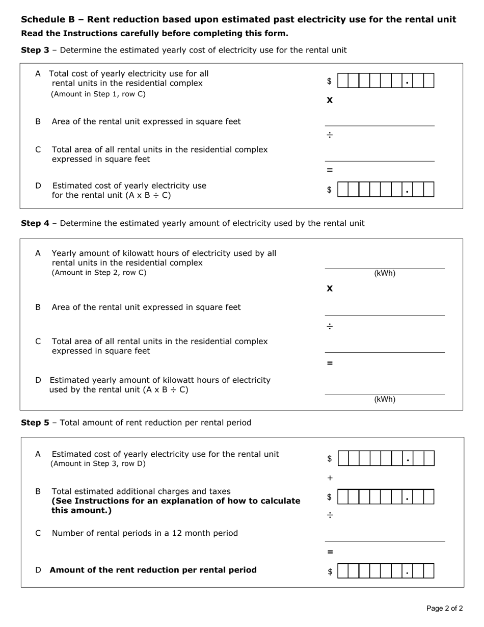 Tenant Agreement to Pay Directly for Electricity Costs - Ontario, Canada, Page 6