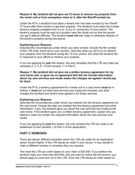 Instructions for Form T2 Application About Tenant Rights - Ontario, Canada, Page 7