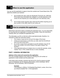Instructions for Form T7 Tenant Application About Suite Meters - Ontario, Canada, Page 2