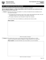 Form T7 &quot;Tenant Application About Suite Meters&quot; - Ontario, Canada, Page 4