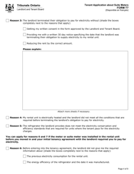Form T7 &quot;Tenant Application About Suite Meters&quot; - Ontario, Canada, Page 5