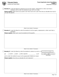 Form T7 &quot;Tenant Application About Suite Meters&quot; - Ontario, Canada, Page 8