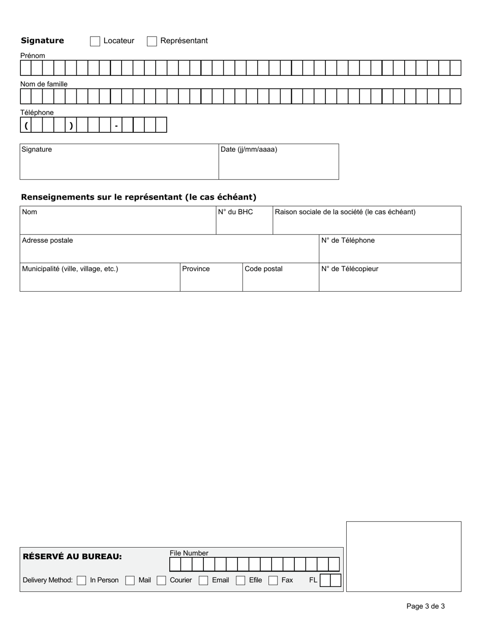 Forme N6 Avis De Resiliation De La Location En Raison Dactes Illicites Ou Dassertion Inexacte Quant Au Revenu Pour Un Logement a Loyer Indexe Sur Le Revenu - Ontario, Canada (French), Page 3