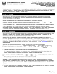 Forme L2 Requete En Resiliation De La Location Et En Expulsion Du Locataire Ou En Recouvrement D&#039;une Somme D&#039;argent - Ontario, Canada (French), Page 10