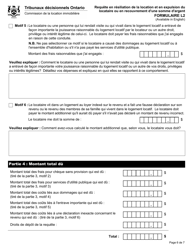 Forme L2 Requete En Resiliation De La Location Et En Expulsion Du Locataire Ou En Recouvrement D&#039;une Somme D&#039;argent - Ontario, Canada (French), Page 8