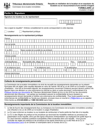 Forme L2 Requete En Resiliation De La Location Et En Expulsion Du Locataire Ou En Recouvrement D&#039;une Somme D&#039;argent - Ontario, Canada (French), Page 9