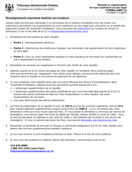 Document preview: Forme L5 Requete En Augmentation De Loyer Superieure Au Taux Legal - Ontario, Canada (French)