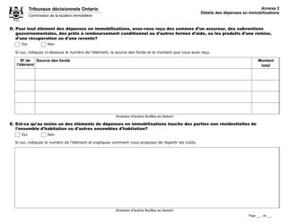 Forme L5 &quot;Requete En Augmentation De Loyer Superieure Au Taux Legal&quot; - Ontario, Canada (French), Page 11
