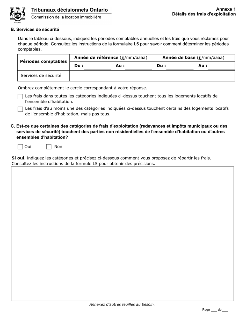 Forme L5 Requete En Augmentation De Loyer Superieure Au Taux Legal - Ontario, Canada (French), Page 7