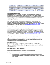 Instruction pour Forme L8 Requete Du Locateur Parce Que Le Locataire a Change Les Serrures - Ontario, Canada (French), Page 3