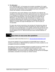 Instruction pour Forme A1 Requete Relative Au Champ D&#039;application De La Loi - Ontario, Canada (French), Page 7