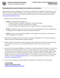Document preview: Forme A1 Requete Relative Au Champ D'application De La Loi - Ontario, Canada (French)