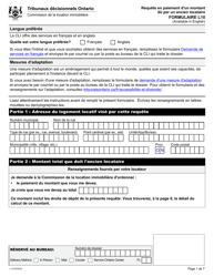 Forme L10 Requete En Paiement D&#039;un Montant Du Par Un Ancien Locataire - Ontario, Canada (French), Page 4