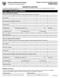 Forme L9 Requete En Paiement De L&#039;arriere De Loyer - Ontario, Canada (French), Page 5