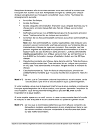 Instruction pour Forme A2 Requete En Vue D&#039;obtenir Un Reglement En Matiere De Sous-Location Ou De Cession De Logement Locatif - Ontario, Canada (French), Page 8