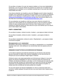Instruction pour Forme A2 Requete En Vue D&#039;obtenir Un Reglement En Matiere De Sous-Location Ou De Cession De Logement Locatif - Ontario, Canada (French), Page 9