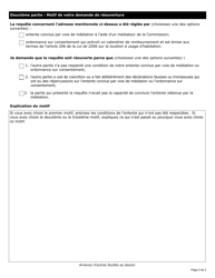 Demande De Reouverture D&#039;une Requete - Ontario, Canada (French), Page 2