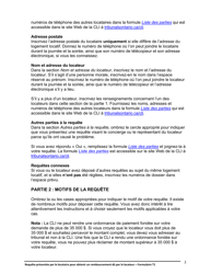 Instruction pour Forme T1 Requete Presentee Par Le Locataire Pour Obtenir Un Remboursement Du Par Le Locateur - Ontario, Canada (French), Page 4