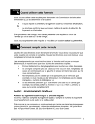 Instruction pour Forme T6 Requete Presentee Par Le Locataire Concernant L&#039;entretien - Ontario, Canada (French), Page 2