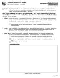 Forme T7 Requete Du Locataire Relative Aux Compteurs Individuels - Ontario, Canada (French), Page 6