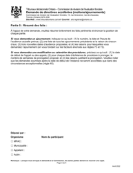 Demande De Directives Accelerees (Motions/Ajournements) - Ontario, Canada (French), Page 3