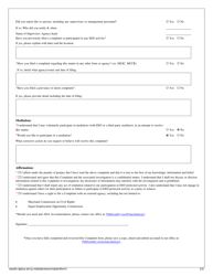 Internal Complaint of Discrimination/Unfair Employment Practices Form - Maryland, Page 2