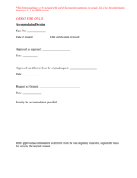 Religious Accommodation Request Form - Maryland, Page 3