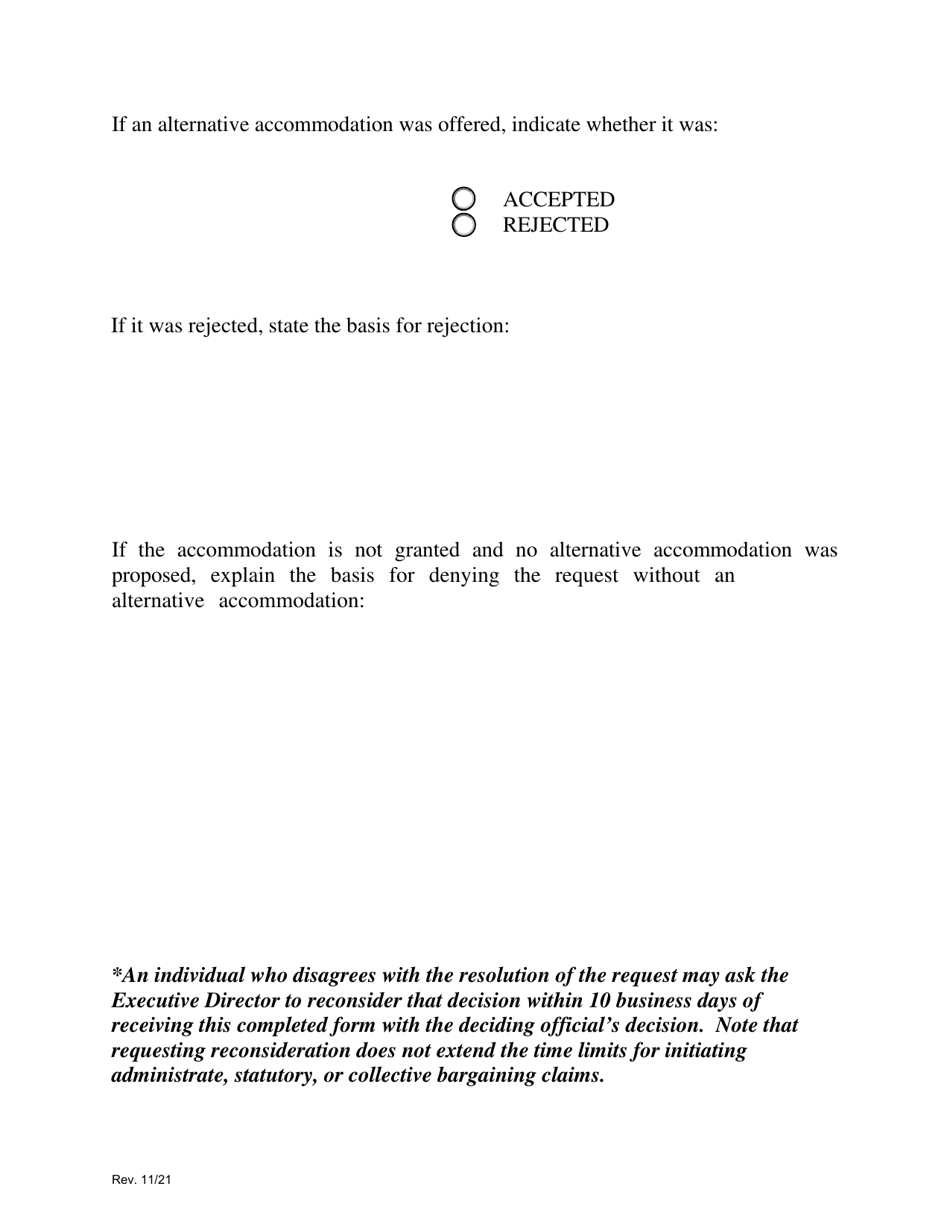 Medical and / or Religious Exemption Request Form - Covid-19 Vaccination - Maryland, Page 8