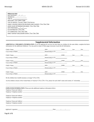 Form MDHS-CSE-675 Application for Child Support Services - Mississippi, Page 6
