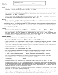 Form MDHS-EA-900 Temporary Assistance for Needy Families (TANF) Application/Supplemental Nutrition Assistance Program (Snap) Application - Mississippi, Page 2
