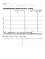 Formulario MDHS-EA-900 Solicitud De Asistencia Para Familias Necesitadas (TANF)/Solicitud Para El Programa De Asistencia Nutricional Suplementaria (Snap) - Mississippi (Spanish), Page 6
