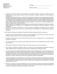 Formulario MDHS-EA-312 Contrato De Responsabilidad Personal Para Asistencia Temporal Para Familias Necesitadas (TANF) - Mississippi (Spanish), Page 2