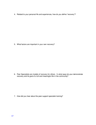 Dmh Certified Peer Support Specialist Professional Information Gathering Form - Mississippi, Page 2