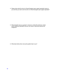 Dmh Certified Peer Support Specialist (Parent/Caregiver) Professional Information Gathering Form - Mississippi, Page 2