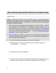 Training Application - Certified Peer Support Specialist Professional - Young Adult (Cpssp-Y) - Mississippi, Page 11