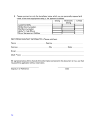 Training Application - Certified Peer Support Specialist Professional - Young Adult (Cpssp-Y) - Mississippi, Page 14