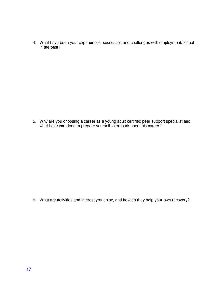 Training Application - Certified Peer Support Specialist Professional - Young Adult (Cpssp-Y) - Mississippi, Page 17