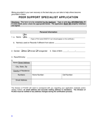Training Application - Certified Peer Support Specialist Professional - Young Adult (Cpssp-Y) - Mississippi, Page 6