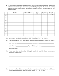 Form CFJ-515A Application for Pardon After Probation, Parole or Discharge - Michigan, Page 4