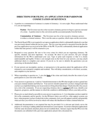 Form CFJ-515 Application for Pardon or Commutation of Sentence (Current Michigan Prisoners Only) - Michigan, Page 2