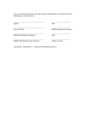 Participant Agreement - Lifetime Electronic Monitoring Program - Michigan, Page 3