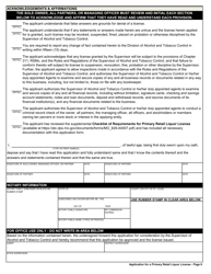 Form MO829-A0008 Application for a Primary Retail Liquor License - Missouri, Page 6