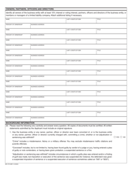Form MO375-0851 Application for Portable Electronics Insurance License (Vendor With Ten (10) or Fewer Locations) - Missouri, Page 2