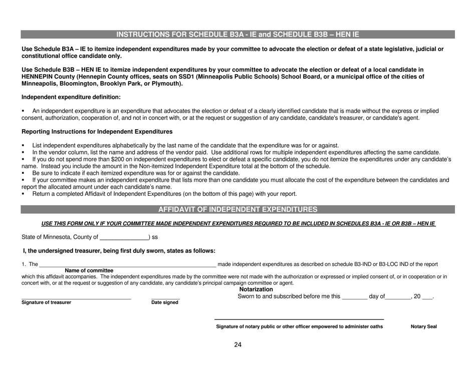 Report of Receipts and Expenditures for Political Party Units - Minnesota, Page 24