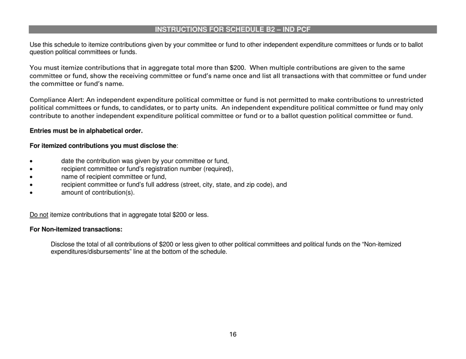 Report of Receipts and Expenditures for Independent Expenditure Committees and Funds - Minnesota, Page 16