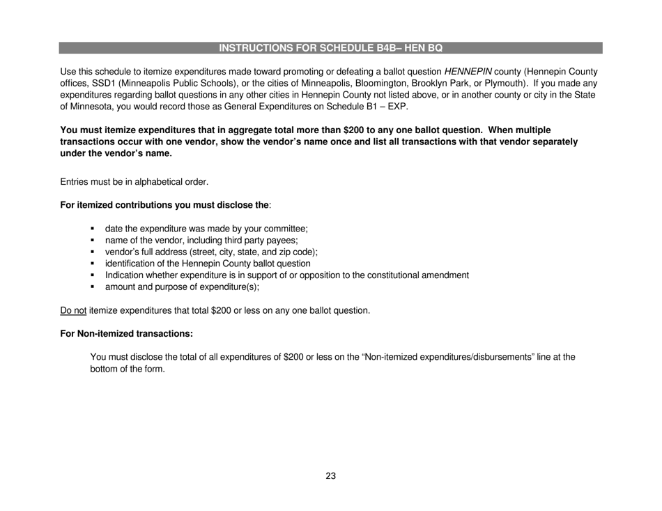 Report of Receipts and Expenditures for Independent Expenditure Committees and Funds - Minnesota, Page 23